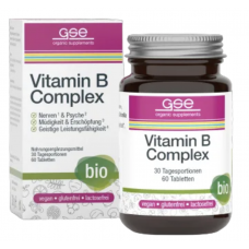 Vitaminų B kompleksas. Maisto papildas, ekologiškas (60tabl.)
